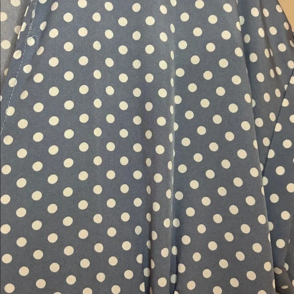 SHEIN Light Blue Polka Dot Maxi Dress - Picture 4 of 5